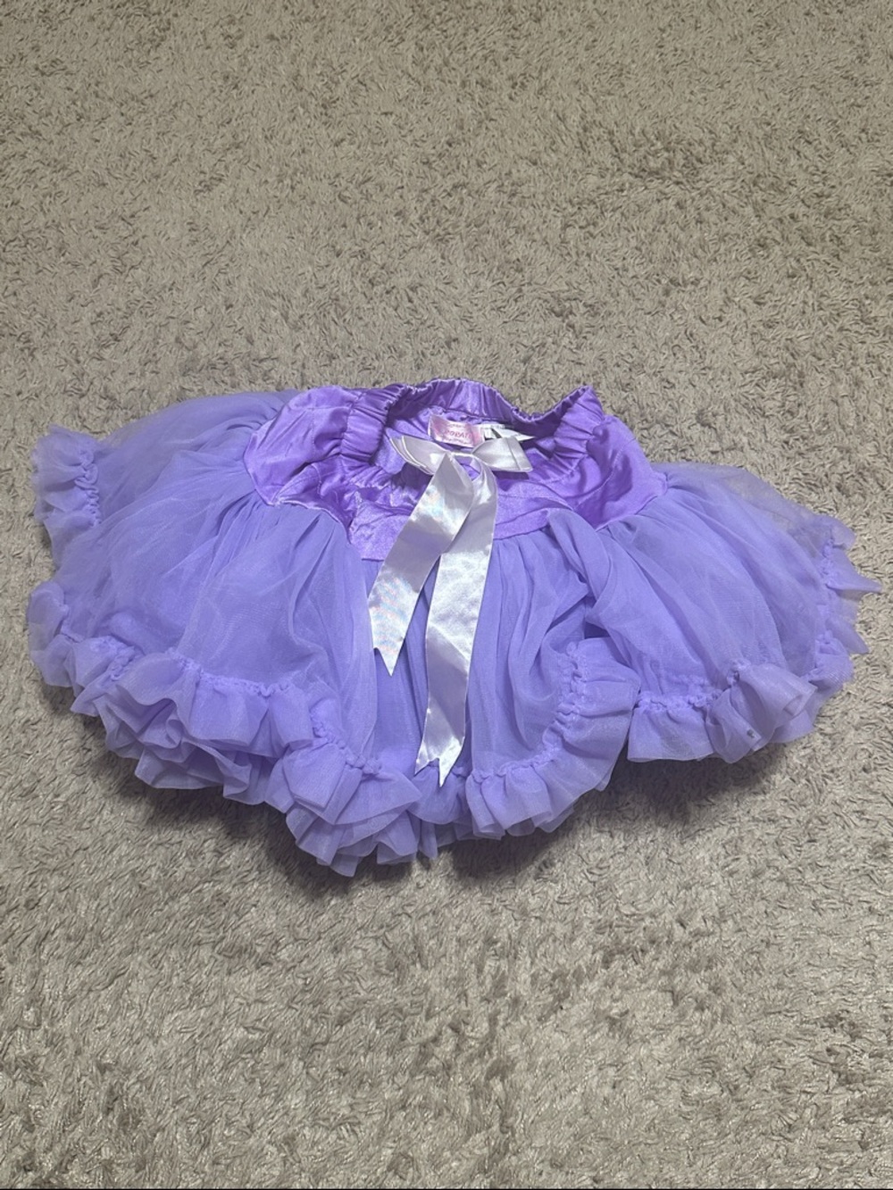 Popatu Lavender Tulle Tutu Skirt with Satin Bow